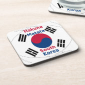 Hakuna Matata韓国アートプリント/グラフィック コースター (左側)