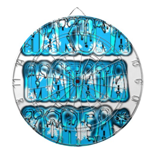 Hakuna Matata韓国アートプリント/グラフィック ダーツボード (正面)