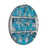 Hakuna Matata韓国アートプリント/グラフィック ダーツボード (正面左)