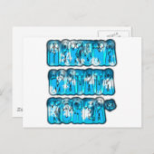 Hakuna Matata韓国アートプリント/グラフィック ポストカード (正面/裏面)