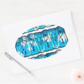 Hakuna Matata韓国アートプリント/グラフィック 楕円形シール (封筒)