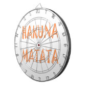 Hakuna Matata – アフリカの部族文字アート ダーツボード (正面右)