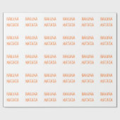 Hakuna Matata – アフリカの部族文字アート ラッピングペーパー (フラット)