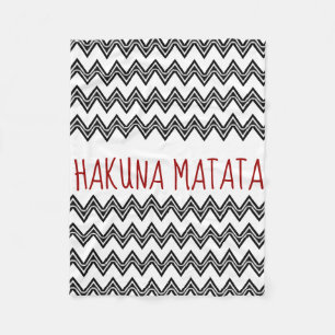 HAKUNA MATATA フリースブランケット