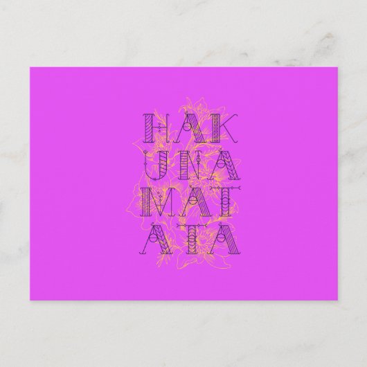 Hakuna Matata ポストカード (正面)