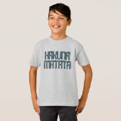 Hakuna Matata 3Dアートプリント Tシャツ (正面フル)