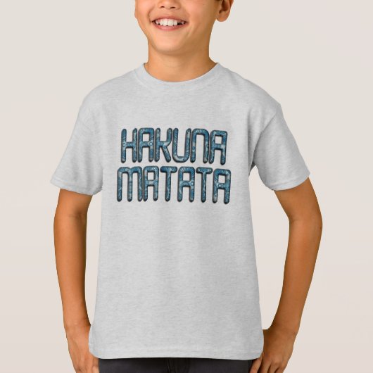 Hakuna Matata 3Dアートプリント Tシャツ (正面)