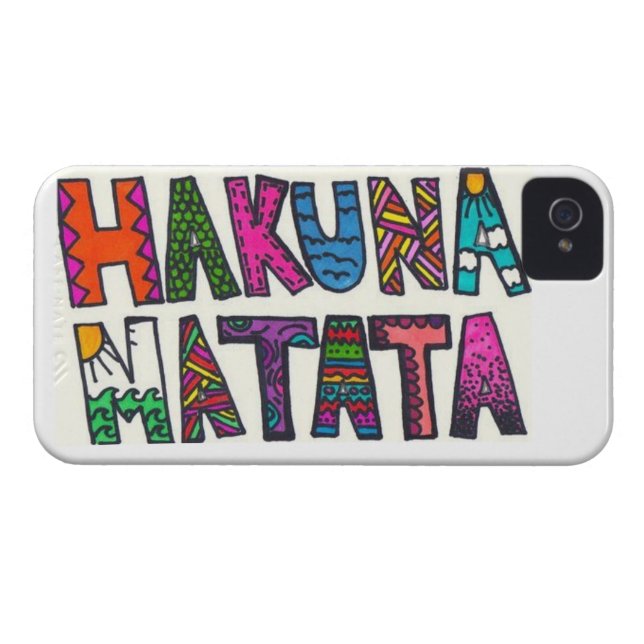 Hakuna Matata Case-Mate iPhoneケース (裏面横)