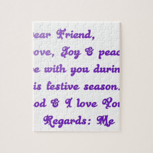 Hakuna Matata Friend Love親愛 joy peace be with y ジグソーパズル (縦)