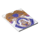 Hakuna Matata I loveエチオピア色デザイン.png ノートパッド (アングル)