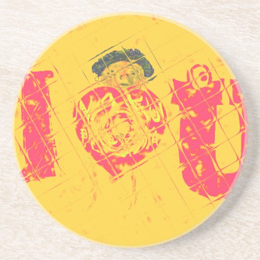 Hakuna Matata I love U Swahili単語の文字意味。 コースター (正面)