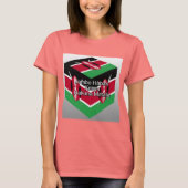 Hakuna Matata Kenya独自の美しい旗を作成 Tシャツ (正面)