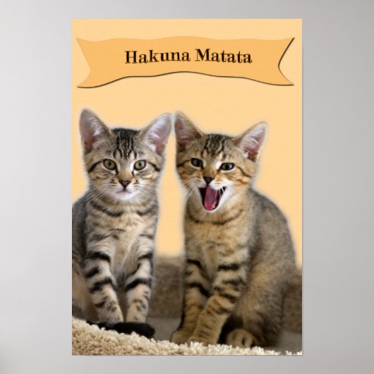 Hakuna Matata kittenのポスター ポスター (正面)