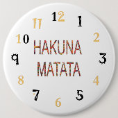 Hakuna Matata Lifeは24/7 缶バッジ (正面)