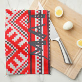 Hakuna Matata - No Hearts Swhili Art Collection キッチンタオル (四つ折り)