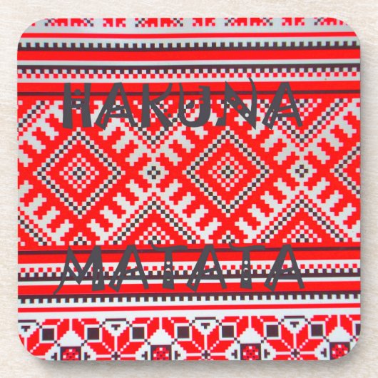 Hakuna Matata - No Hearts Swhili Art Collection コースター (正面)