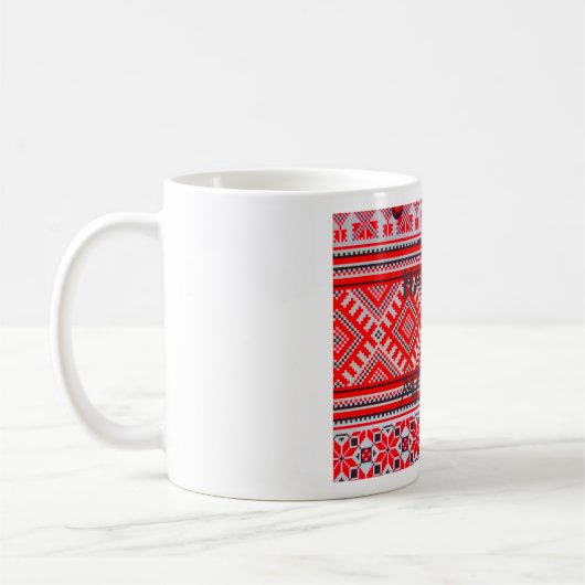 Hakuna Matata - No Hearts Swhili Art Collection コーヒーマグカップ (左)