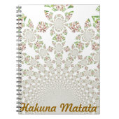 Hakuna Matata Personalize Notebook ノートブック (正面)