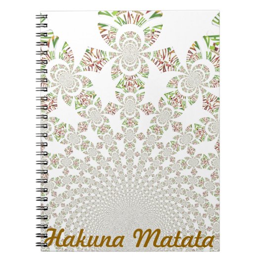 Hakuna Matata Personalize Notebook ノートブック (正面)