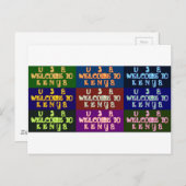 Hakuna Matata Welcome to Kenya.png ポストカード (正面/裏面)