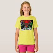 HakunaMatataギフトガールズハーンズコムフットブレンドフード付 Tシャツ (正面フル)