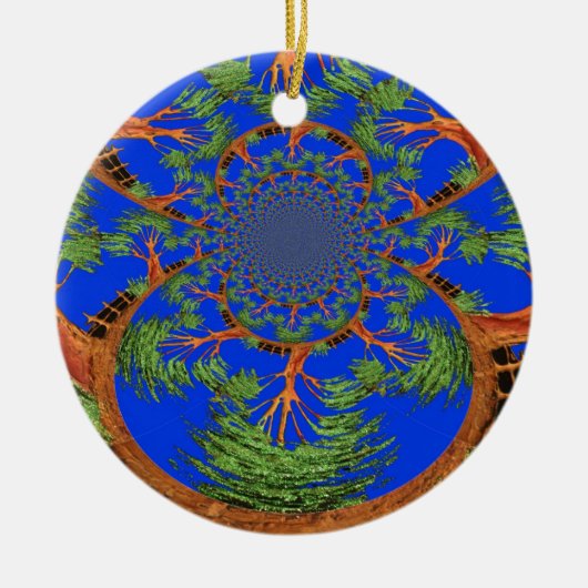 HakunaMatata私は人々のエコツリーにアレルギーではない セラミックオーナメント (正面)