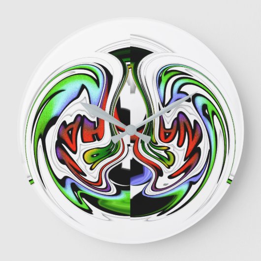 HakunaMatata hakunamatataギフトカラー ラージ壁時計 (正面)