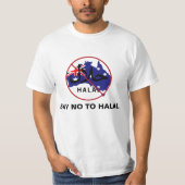 HALAL拒否して下さい Tシャツ (正面)