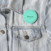 Halal meal Request Badge, Light green, Dark green 缶バッジ (インサイチュ)