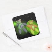 HalBeary(2)スクエアステッカー スクエアシール (封筒)