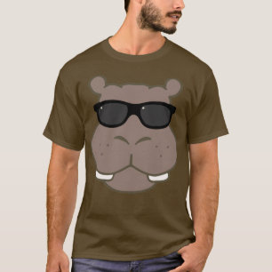 Halcyon Hippoグラフィックティー(茶) Tシャツ