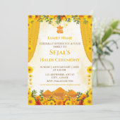 Haldi Ceremony Invitation Card 招待状 (スタンド正面)