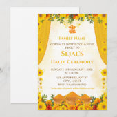 Haldi Ceremony Invitation Card 招待状 (正面/裏面)