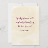 Haldi Ceremony Invitations  招待状 (裏面)