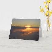 Haleakalaの日の出 カード (黄色い花)