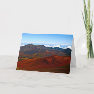 Haleakalaの火山、マウイ カード