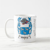 Haley、起源、意味および頂上 コーヒーマグカップ (左)