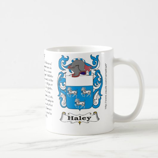 Haley、起源、意味および頂上 コーヒーマグカップ (右)