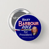 Haley Barbour 2012年 缶バッジ (正面&裏面)