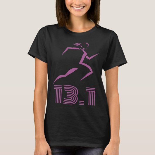 Half 13 1 Miles Run Joggers Marathon Tシャツ (正面)