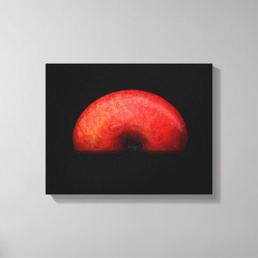Half Apple *写真の一つ* *そカッコいい* キャンバスプリント (正面)