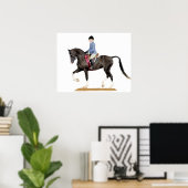 Half Arabian Hunter Pleasure Horse Poster Print ポスター (ホームオフィス)