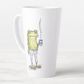 Half Asleep In Frog Pajamas カフェラテマグ (左アングル)