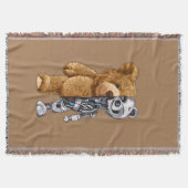 Half Bear Half Robot スローブランケット (正面)