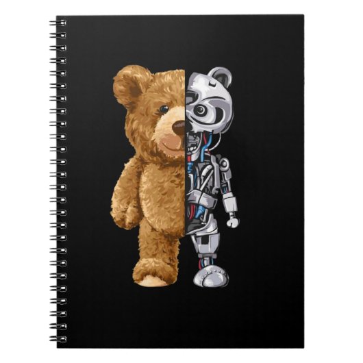 Half Bear Half Robot ノートブック (正面)