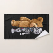 Half Bear Half Robot ハンドタオル (ハンドタオル)