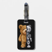 Half Bear Half Robot ラゲッジタグ (裏面縦)