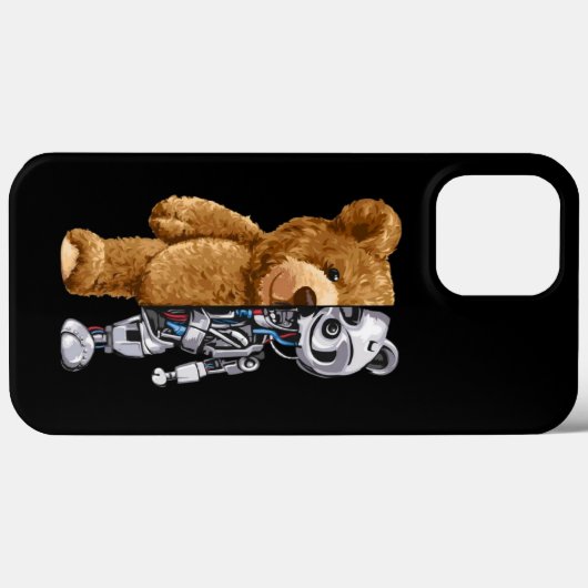 Half Bear Half Robot Case-Mate iPhoneケース (裏面 (横))
