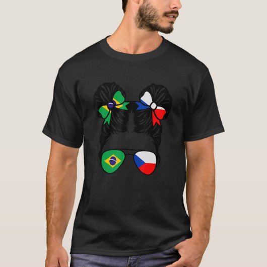 Half Brazilian Half Czech Girl Brazil Kids Tシャツ (正面)