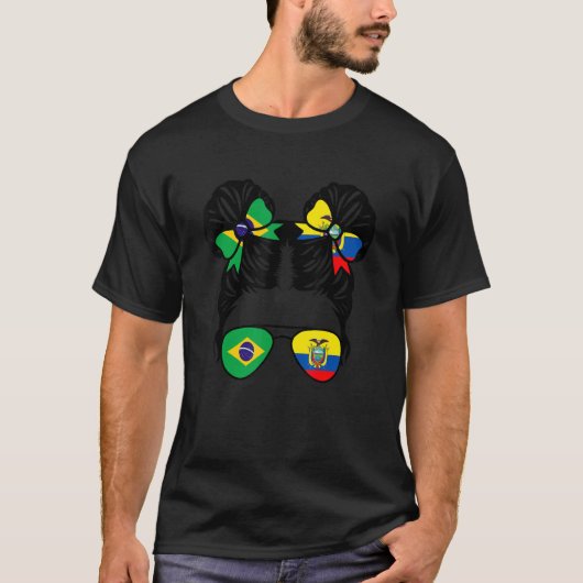 Half Brazilian Half Ecuadorian Girl Brazil Kids Tシャツ (正面)